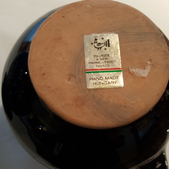 Hungarian Pottery 4 pieces total vases & plates - Picture 6 of 14